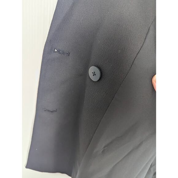 Madewell Caldwell Double Breasted Blazer Black Classic Preppy Size Small NWT - Picture 7 of 10